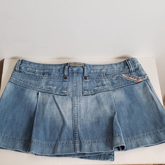 DIESEL Denim Blue Jean Wrap  Skirt Mini - Picture 4 of 10